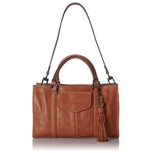 Aimee Kestenberg Heston Satchel in Chestnut Brown